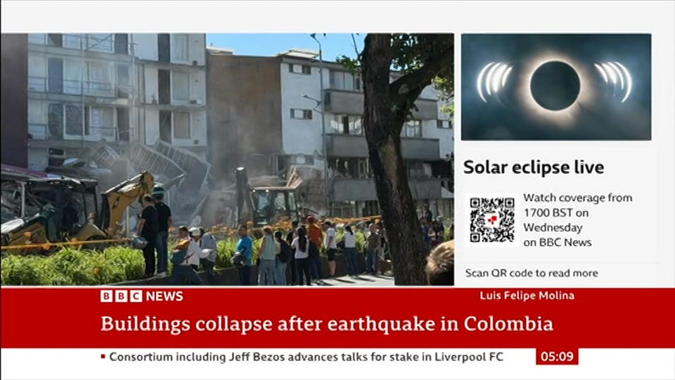 Broadcast still at 9m. BBC NEWS, BBC News, 11 August 2026.