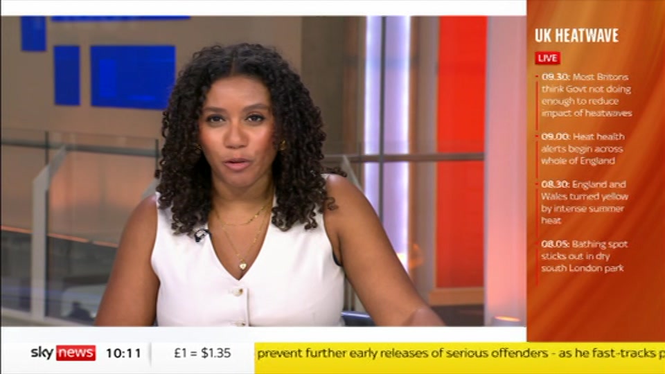 Still from Sky News at 11:00