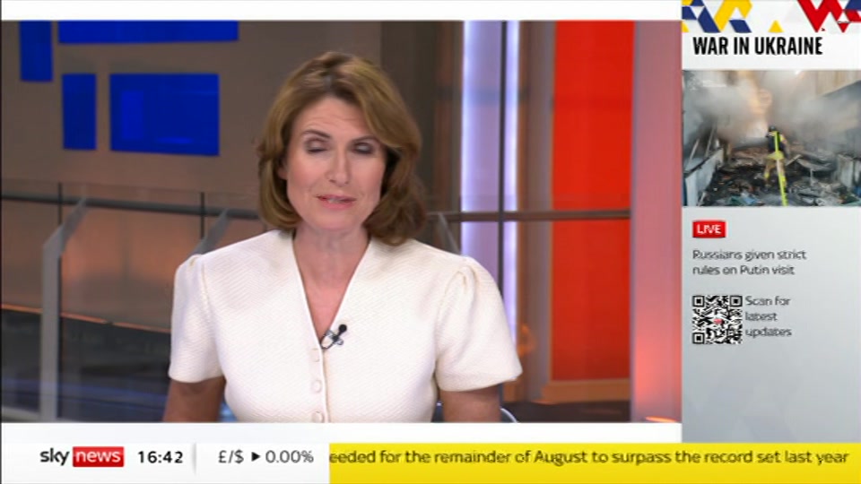Broadcast still at 12m. Sky News, Sky News Today with Jayne Secker, 11 August 2026.