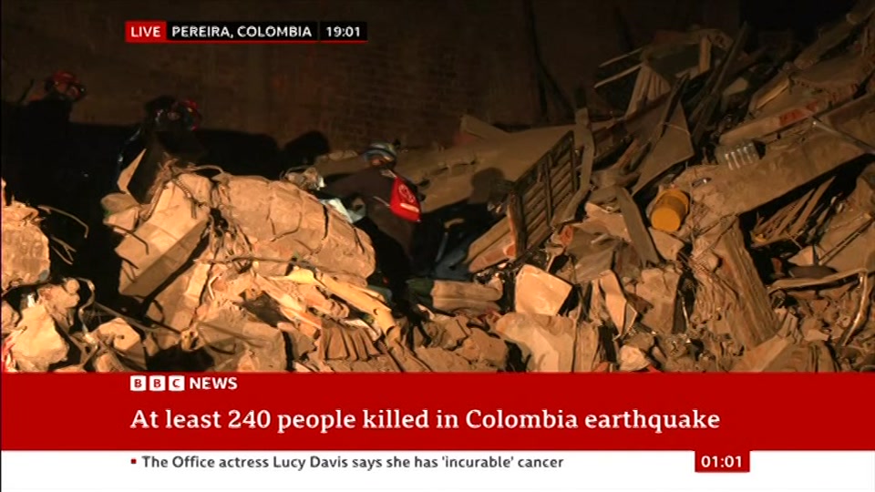 Still from BBC News at 1:00