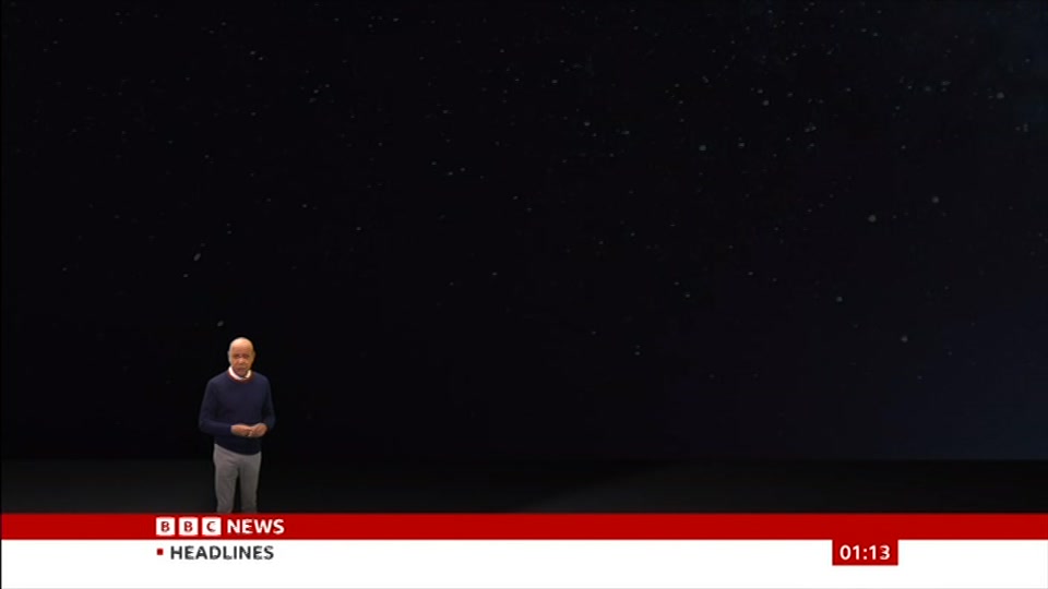 Broadcast still at 13m. BBC NEWS, BBC News, 12 August 2026.