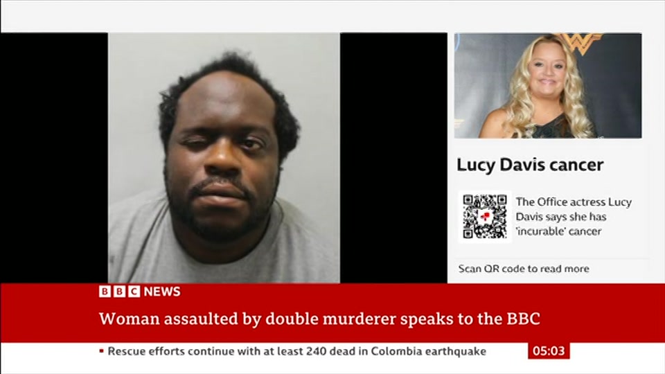 Broadcast still at 3m. BBC NEWS, BBC News, 12 August 2026.