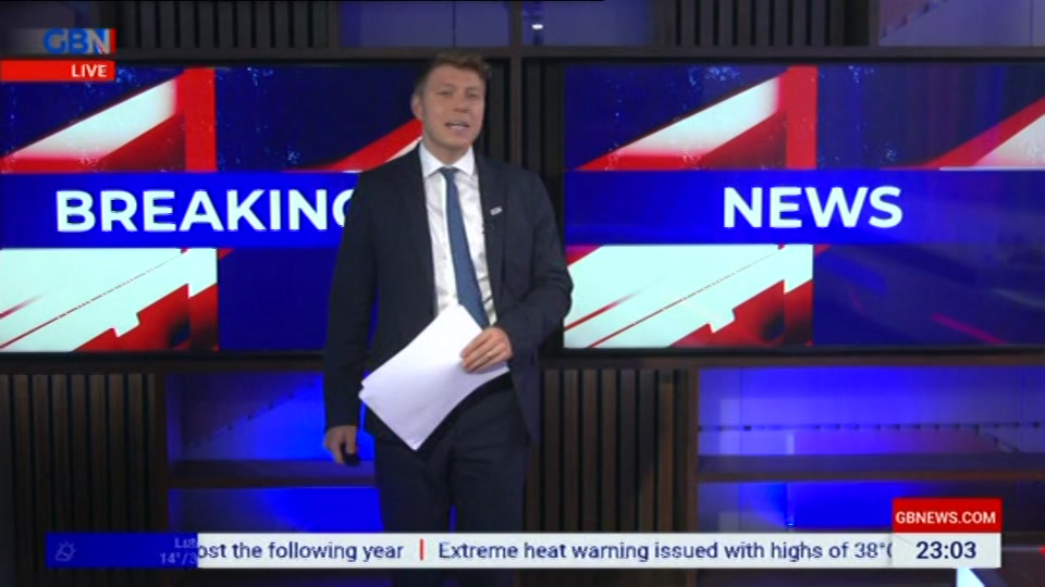 Still from GB News at 3:00