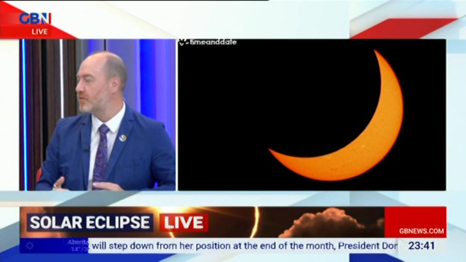Broadcast still at 41m. GB News, New: Patrick Christys Tonight Late..., 12 August 2026.