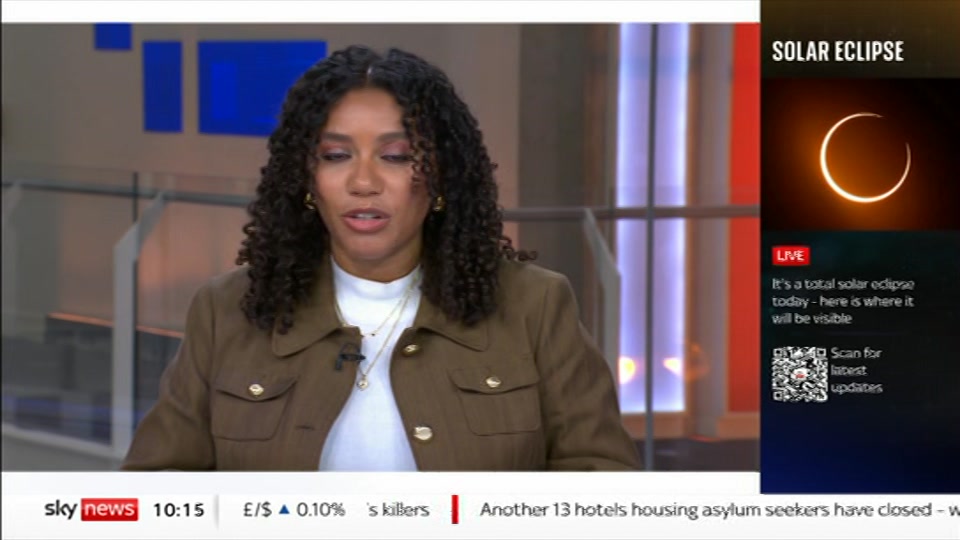 Still from Sky News at 15:00