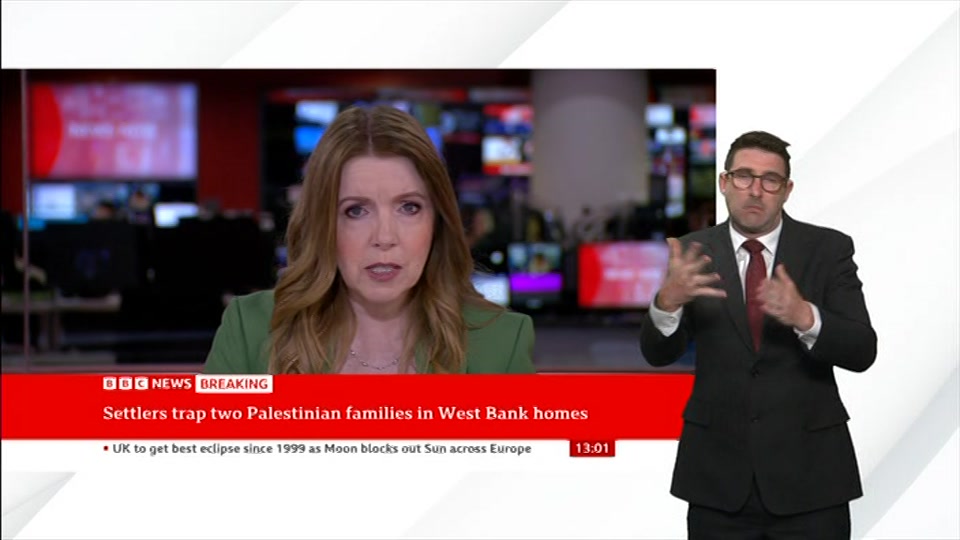 Still from BBC News at 1:00