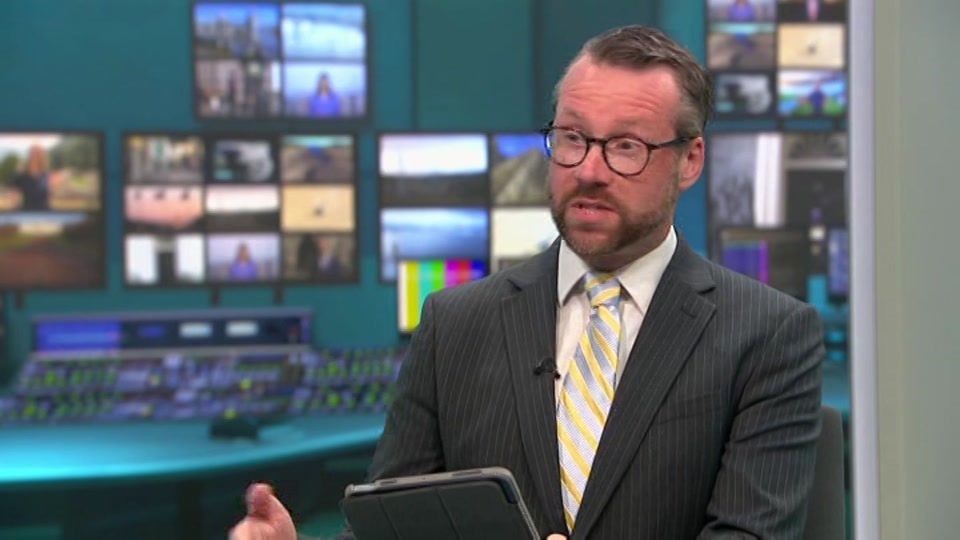 Broadcast still at 8m. ITV1, ITV Lunchtime News, 12 August 2026.