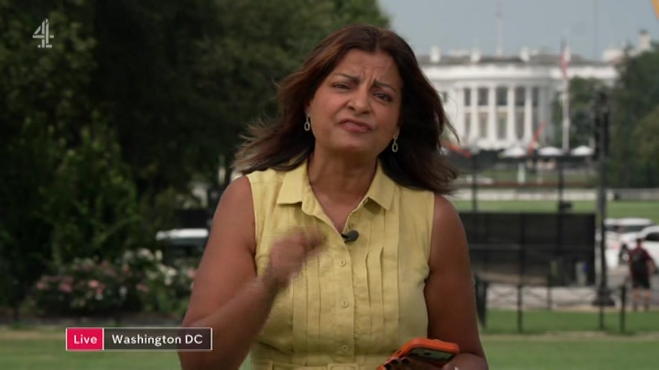 Broadcast still at 45m. Channel 4, Channel 4 News, 12 August 2026.