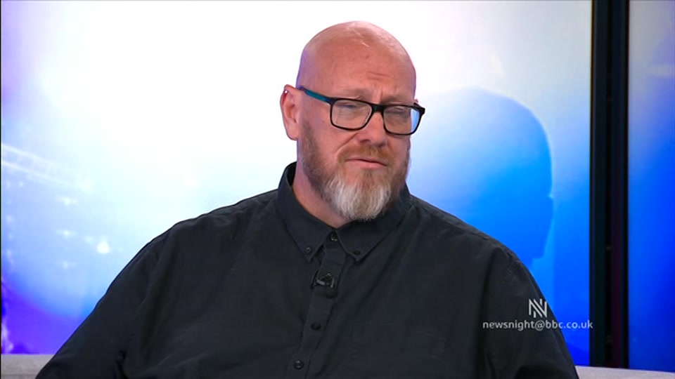 Broadcast still at 12m. BBC TWO, Newsnight, followed by Weather, 12 August 2026.