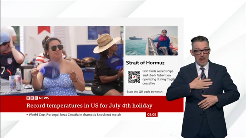Still from BBC News at 9:00