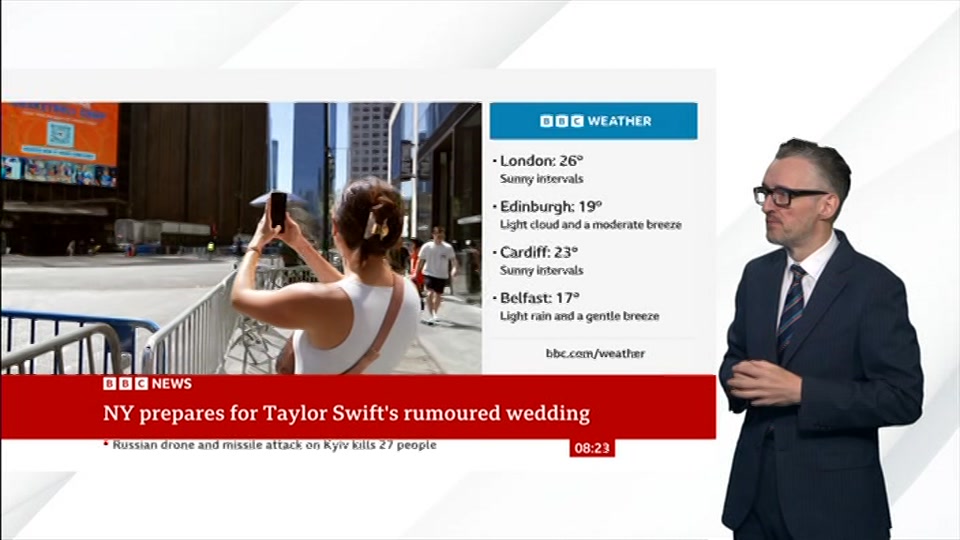 Broadcast still at 24m. BBC NEWS, Signed: BBC News, 3 July 2026.
