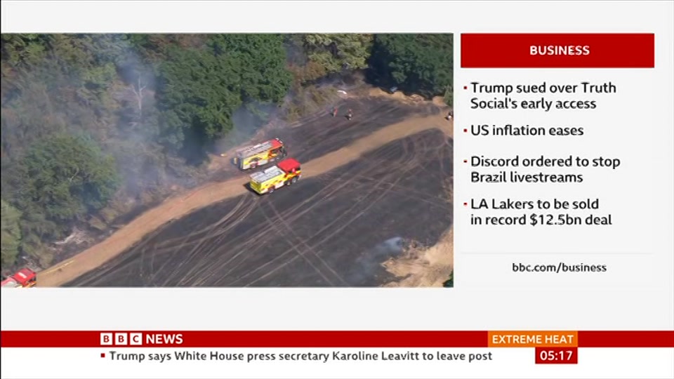 Broadcast still at 17m. BBC NEWS, BBC News, 13 August 2026.