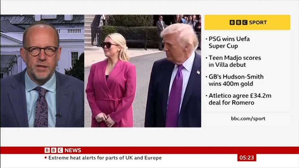 Still from BBC News at 23:00