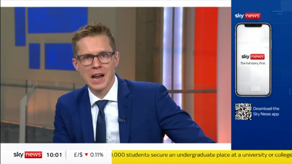 Still from Sky News at 1:00