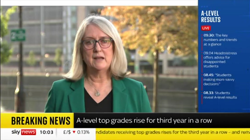 Still from Sky News at 3:00