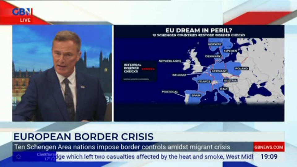 Still from GB News at 9:00