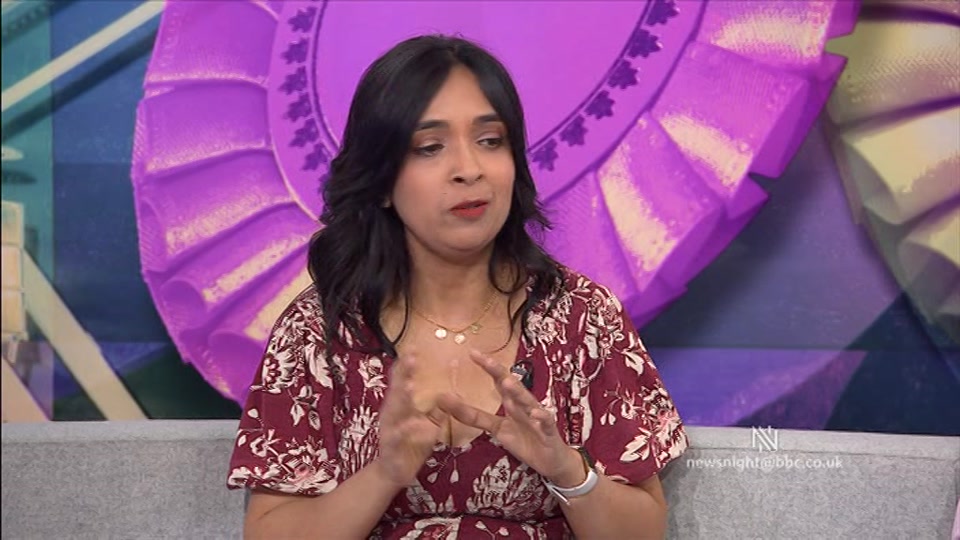 Broadcast still at 12m. BBC TWO, Newsnight, followed by Weather, 13 August 2026.