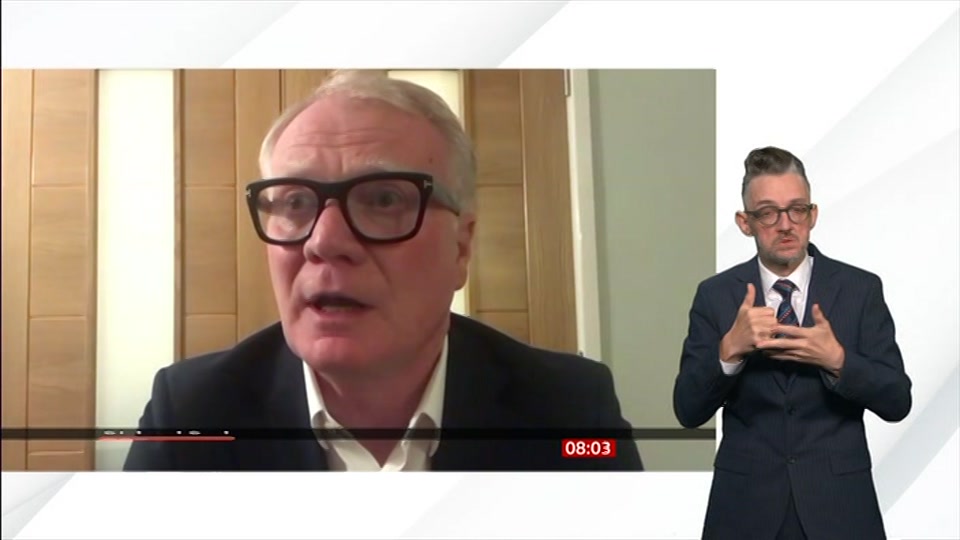 Broadcast still at 3m. BBC News, Signed: BBC News, 14 August 2026.