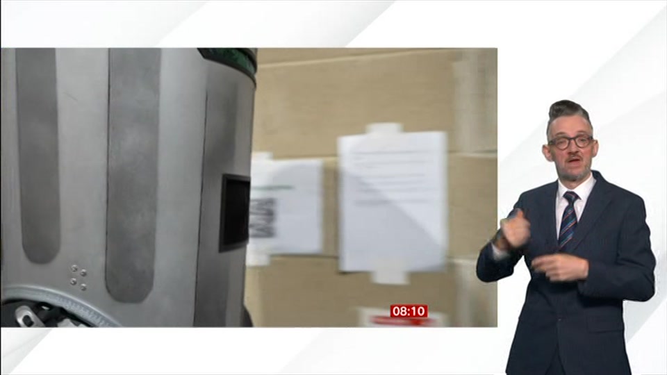 Broadcast still at 10m. BBC News, Signed: BBC News, 14 August 2026.