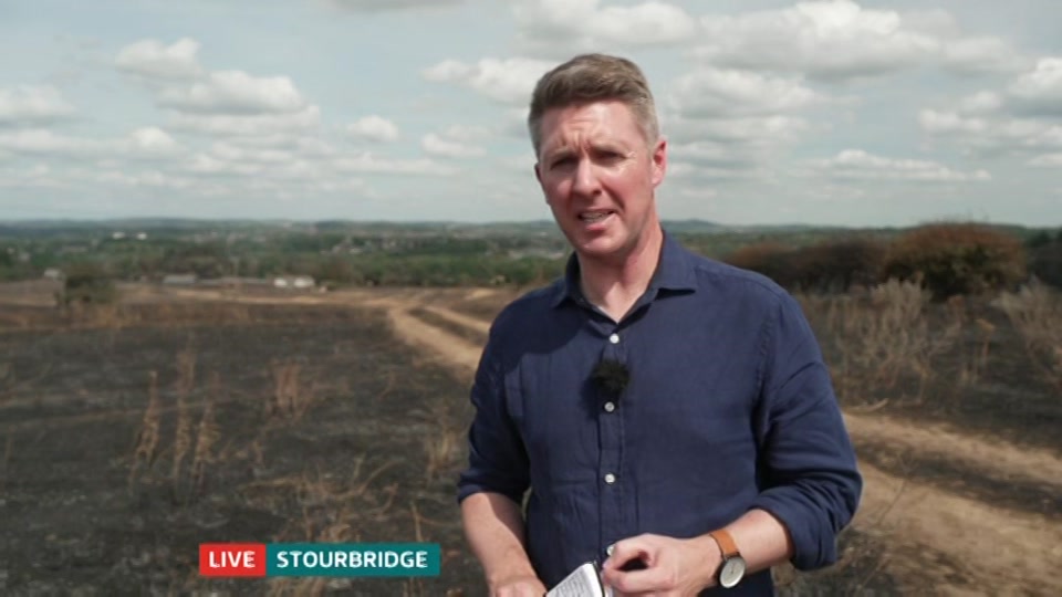 Broadcast still at 2m. ITV, ITV Lunchtime News, 14 August 2026.