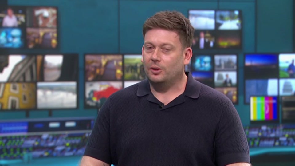 Broadcast still at 13m. ITV, ITV Lunchtime News, 14 August 2026.