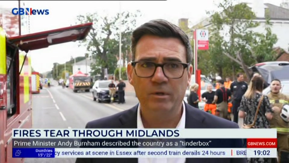Broadcast still at 2m. GB News, New: Lee Anderson's Real World, 14 August 2026.