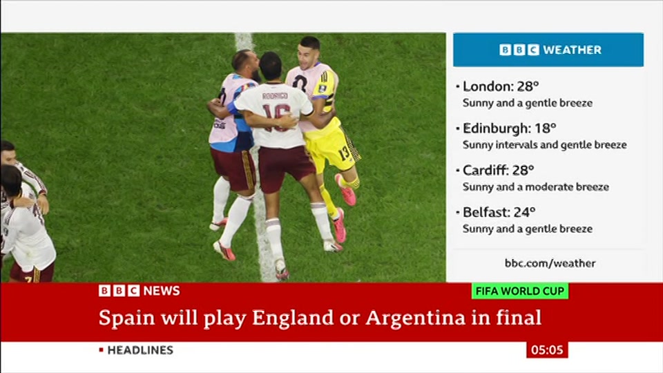 Still from BBC NEWS at 5:00