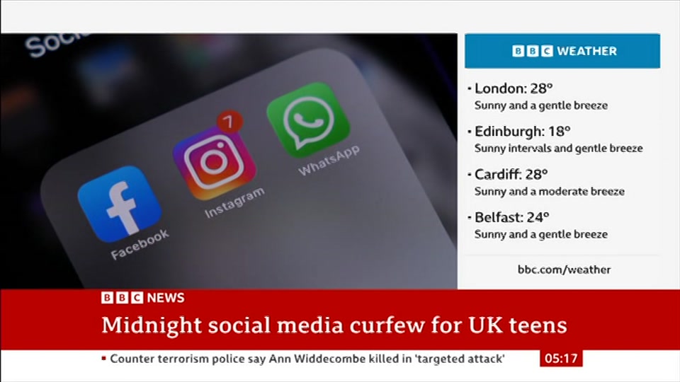 Still from BBC NEWS at 17:00