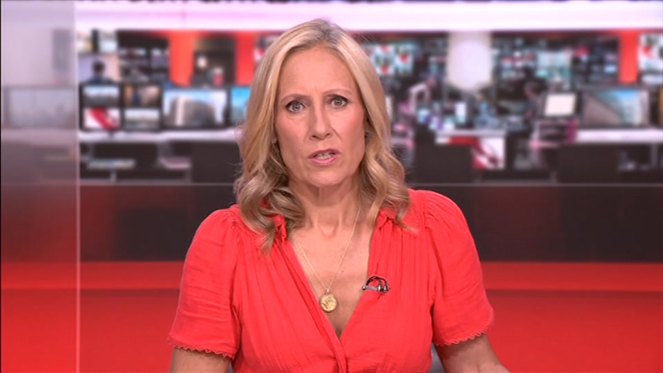 Broadcast still at 19m. BBC ONE West, BBC News, 15 July 2026.