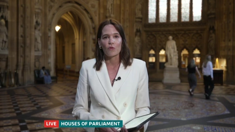 Broadcast still at 10m. ITV1, ITV Lunchtime News, 15 July 2026.