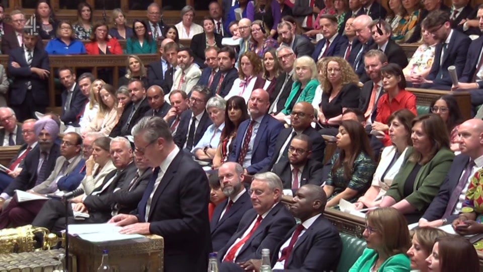 Broadcast still at 26m. Channel 4, Channel 4 News, 15 July 2026.