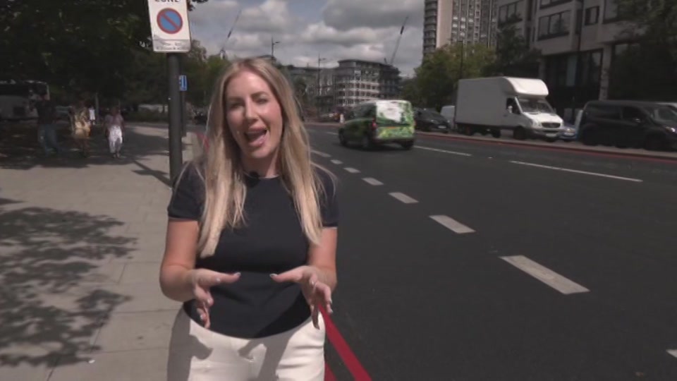 Broadcast still at 49m. ITV1, ITV Evening News, 10 August 2026.