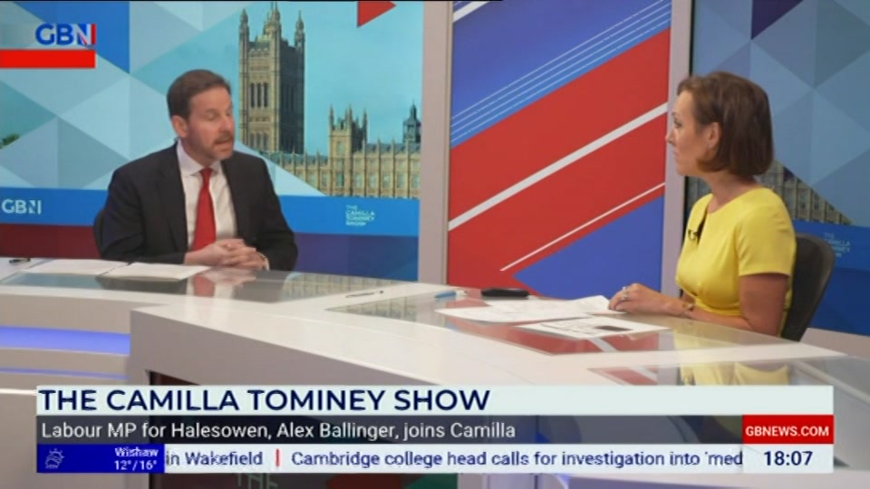 Still from GB News at 7:00