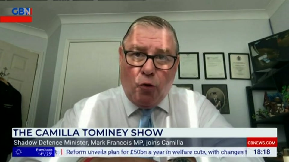 Still from GB News at 18:00