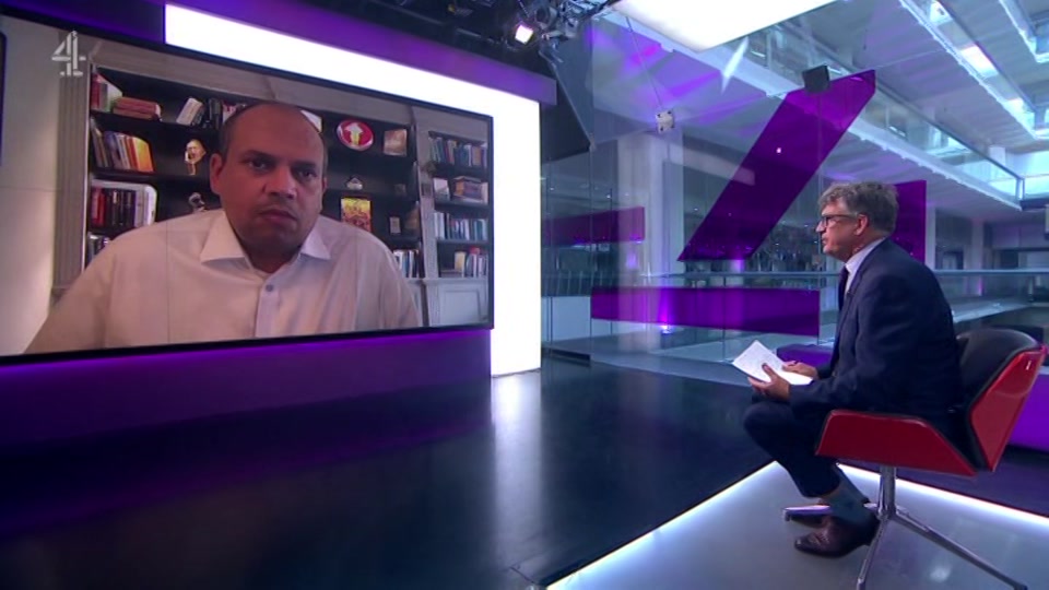 Broadcast still at 14m. Channel 4, Channel 4 News, 16 August 2026.