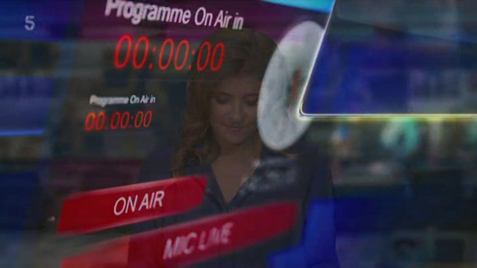 Broadcast still at 1m. Channel 5, 5 News at Lunchtime, 17 August 2026.