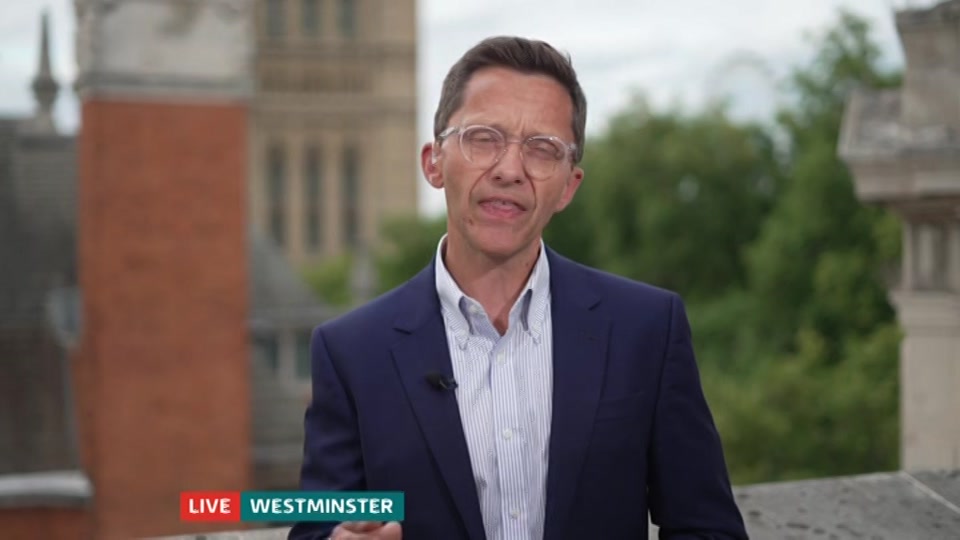 Broadcast still at 12m. ITV, ITV Evening News, 17 August 2026.