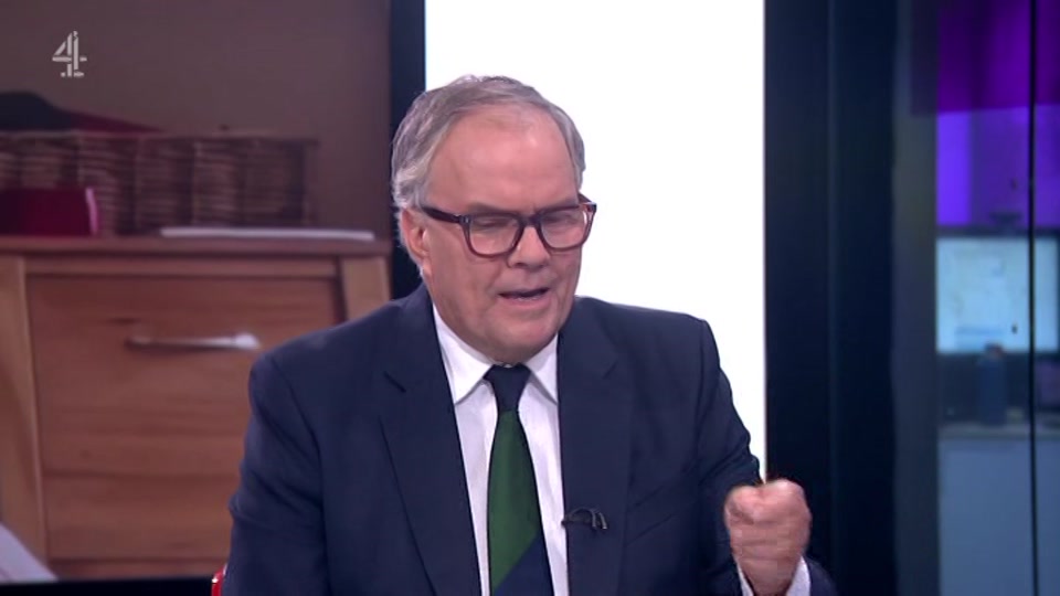 Broadcast still at 43m. Channel 4, Channel 4 News, 17 August 2026.