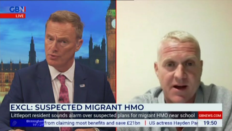 Broadcast still at 50m. GB News, New: GBN Tonight, 17 August 2026.