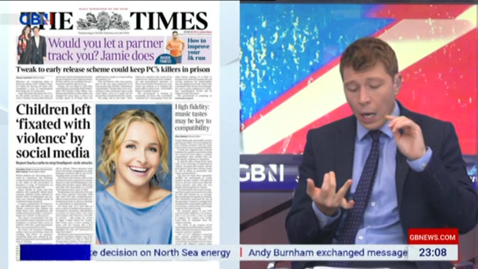Still from GB News at 8:00