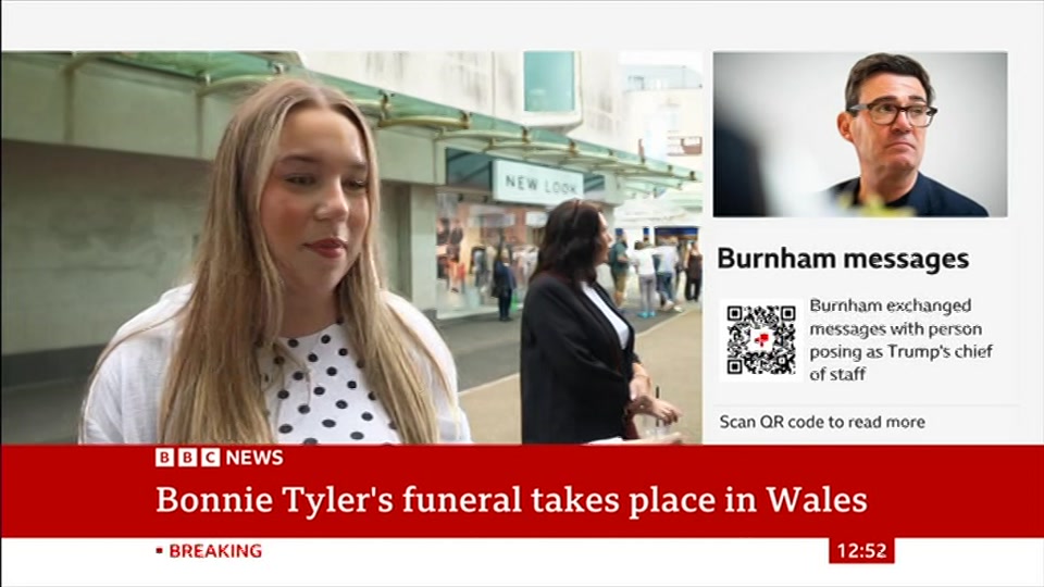 Still from BBC News at 22:00