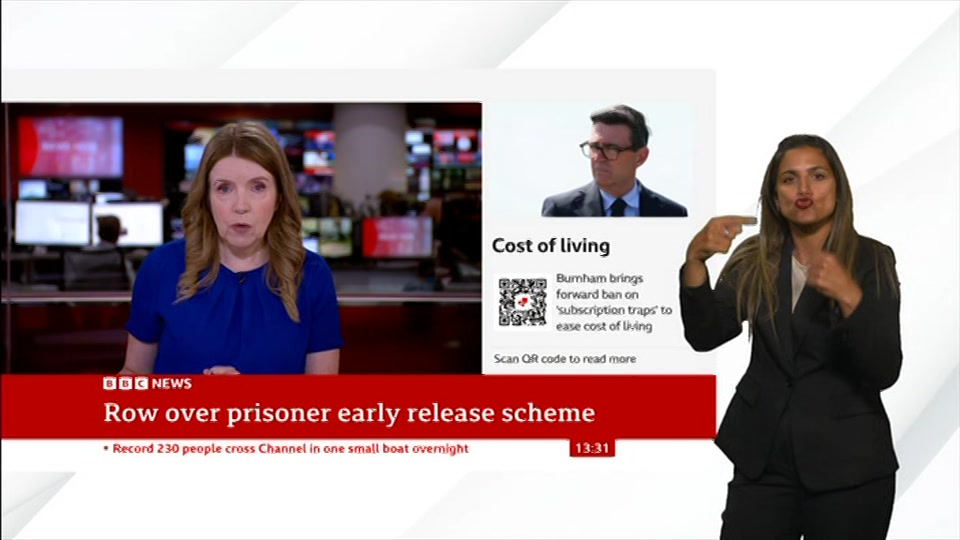 Still from BBC News at 1:00