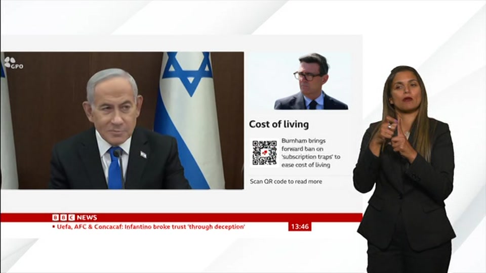 Still from BBC News at 16:00
