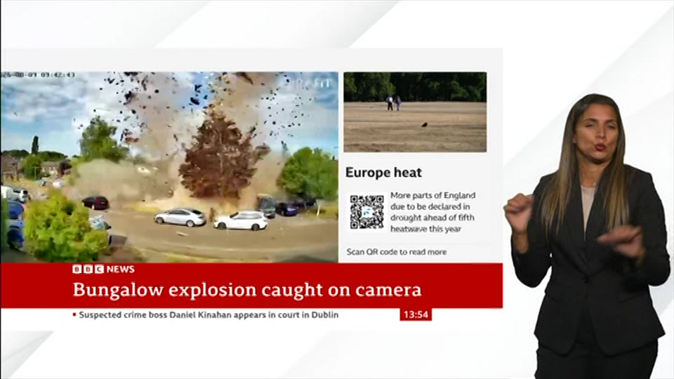 Broadcast still at 24m. BBC NEWS, Signed: BBC News Now, 10 August 2026.