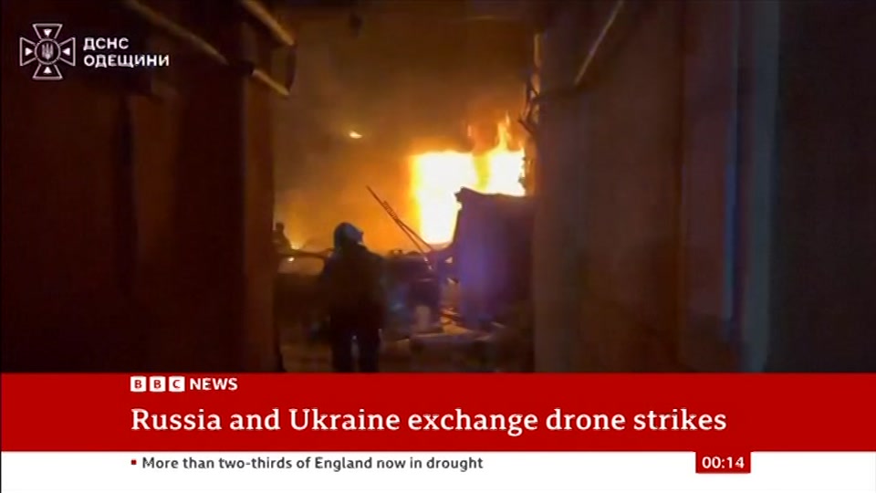 Still from BBC News at 14:00