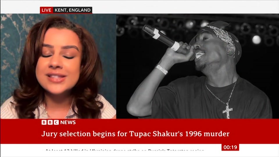 Broadcast still at 19m. BBC NEWS, BBC News, 10 August 2026.