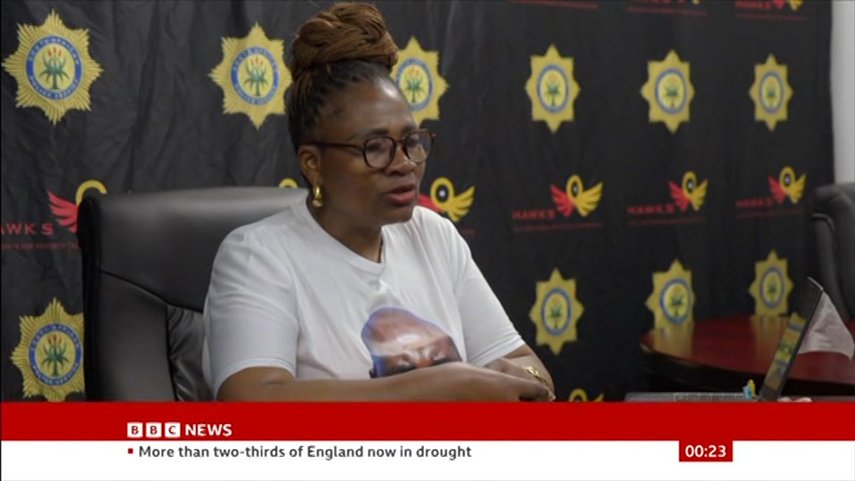 Broadcast still at 23m. BBC NEWS, BBC News, 10 August 2026.