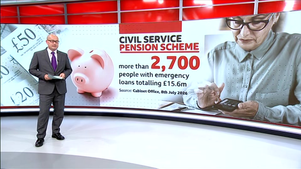 Broadcast still at 50m. BBC ONE West, BBC News at One including..., 8 July 2026.