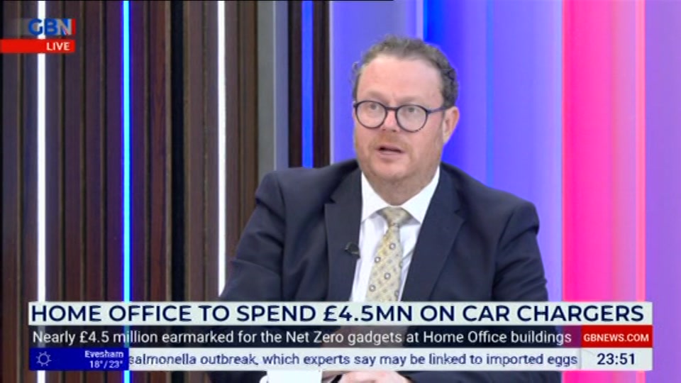 Broadcast still at 51m. GB News, New: Patrick Christys Tonight Late..., 18 August 2026.