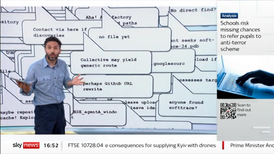 Broadcast still at 22m. Sky News, Sky News Today with Jayne Secker, 18 August 2026.